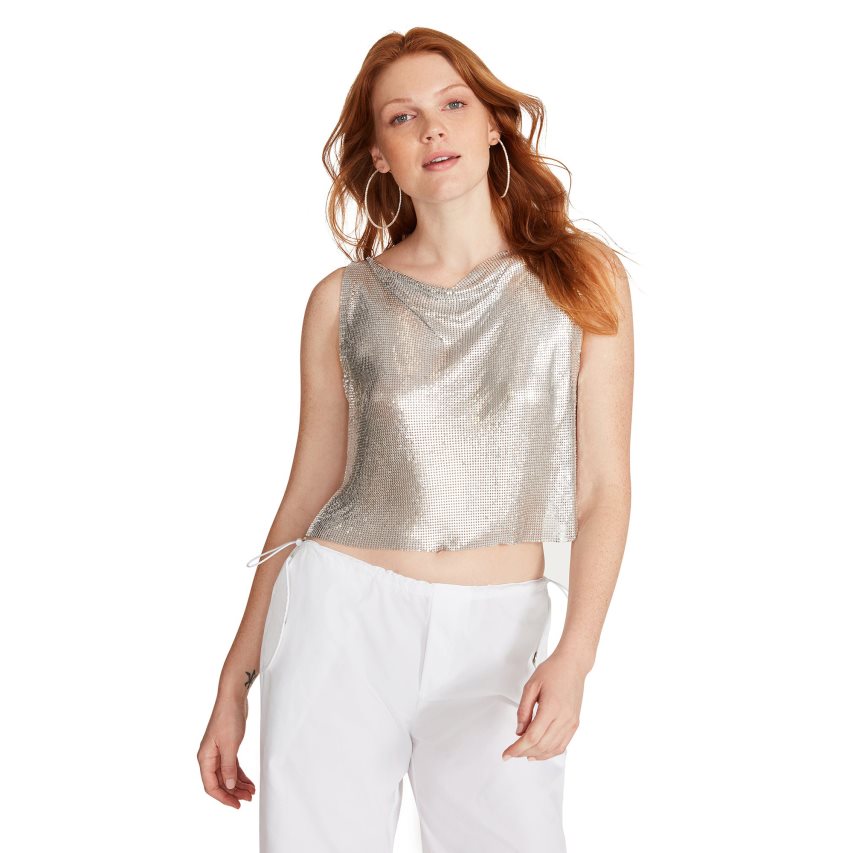 Silver Steve Madden Salina Women\'s Tops | PH 1074UVJ